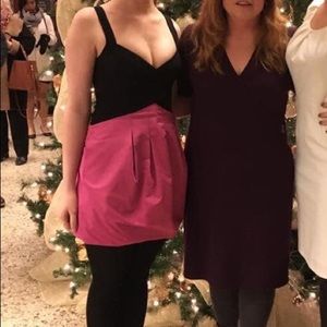 Pink & black mini BCBG dress